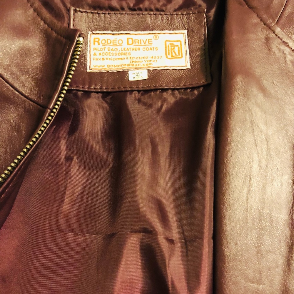Rodeo drive leather jacket